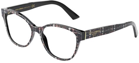 Dolce & Gabbana™ DG3322 3286 54 Black Tweed Eyeglasses